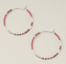 Load image into Gallery viewer, Miyuki Bead Small Hoop Earrings
