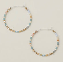 Load image into Gallery viewer, Miyuki Bead Small Hoop Earrings
