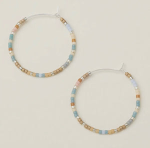 Miyuki Bead Small Hoop Earrings