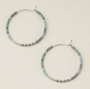 Miyuki Bead Small Hoop Earrings