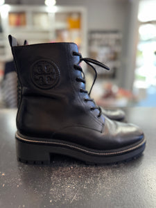 Tory Burch Miller Combat Boots, Size 8