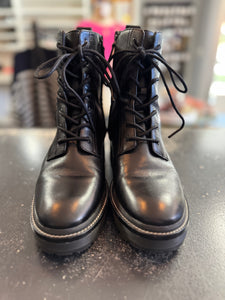 Tory Burch Miller Combat Boots, Size 8