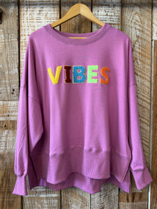 Peach Love Oversized Sweatshirt, Size Medium