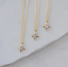 Load image into Gallery viewer, Mini Star Necklace CZ
