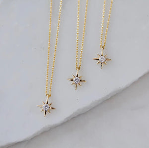 Mini Star Necklace CZ