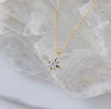 Load image into Gallery viewer, Mini Star Necklace CZ
