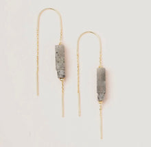 Load image into Gallery viewer, Semi Precious Stone Threader Earrings
