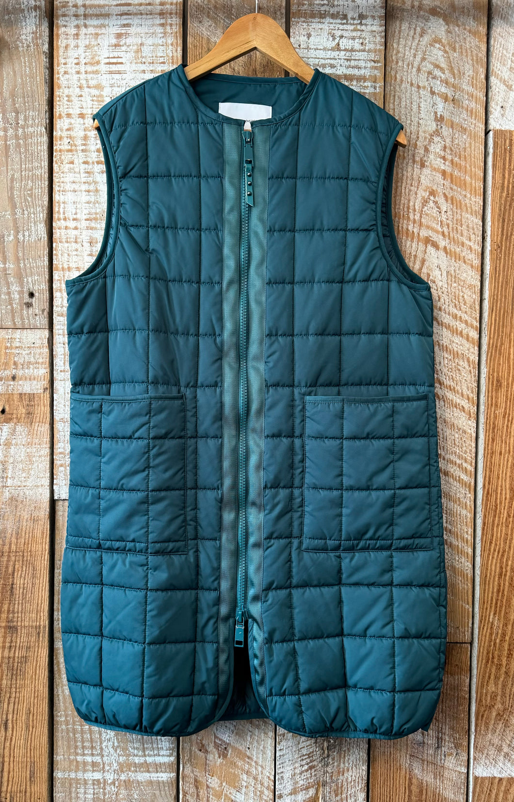 Rebecca Minkoff Long Quilted Vest, Size Small