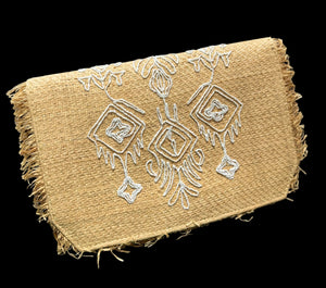 NWT Deux Lux Raffia Clutch