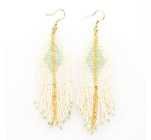 Ink + Alloy Luxe Diamond Gold Stripe Fringe Earring