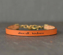 Load image into Gallery viewer, Leather Inspirational Bracelets, Handmade in The USA
