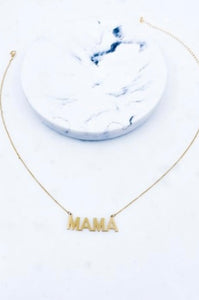 Matte Bold MAMA Necklace