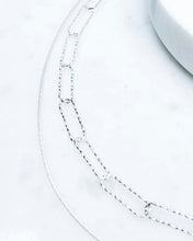 Load image into Gallery viewer, Diamond Cut &amp; Snake Chain Layered Necklace
