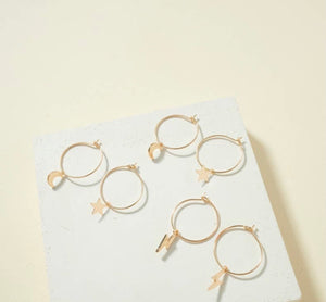 Charm Hoops