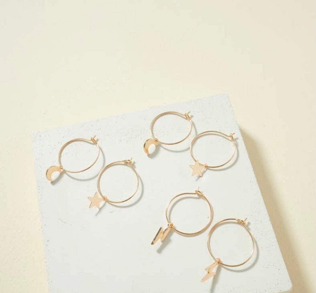 Charm Hoops