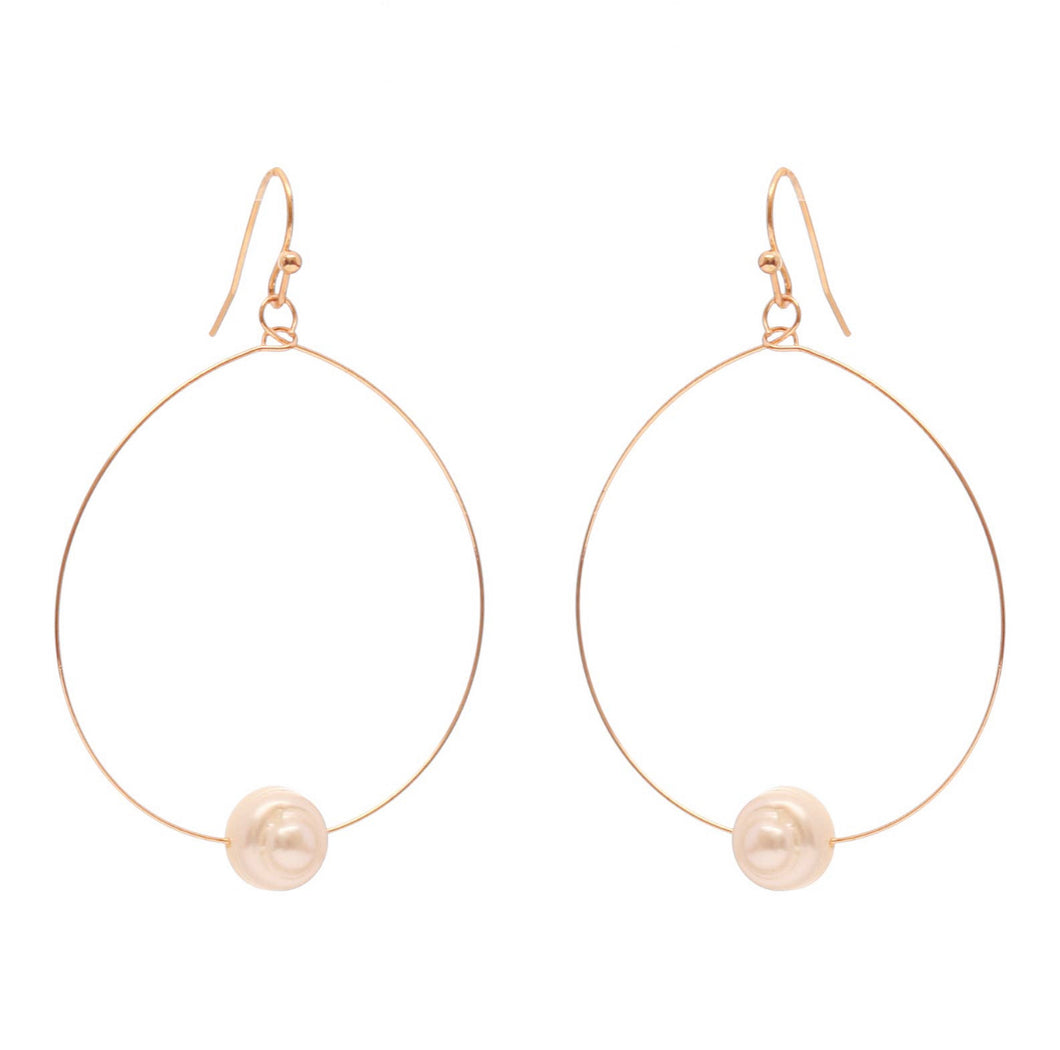 Single Pearl Earrings