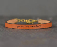 Load image into Gallery viewer, Leather Inspirational Bracelets, Handmade in The USA
