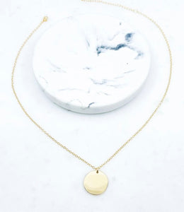 Single Disk Necklace