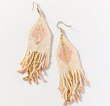 Load image into Gallery viewer, Ink + Alloy Luxe Diamond Gold Stripe Fringe Earring
