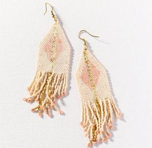 Ink + Alloy Luxe Diamond Gold Stripe Fringe Earring